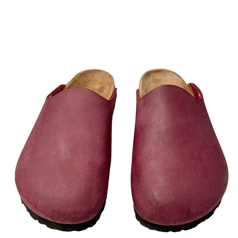 BIRKENSTOCK Birki's Amsterdam Clogs Sandals Mules Leather Size 37/6 240